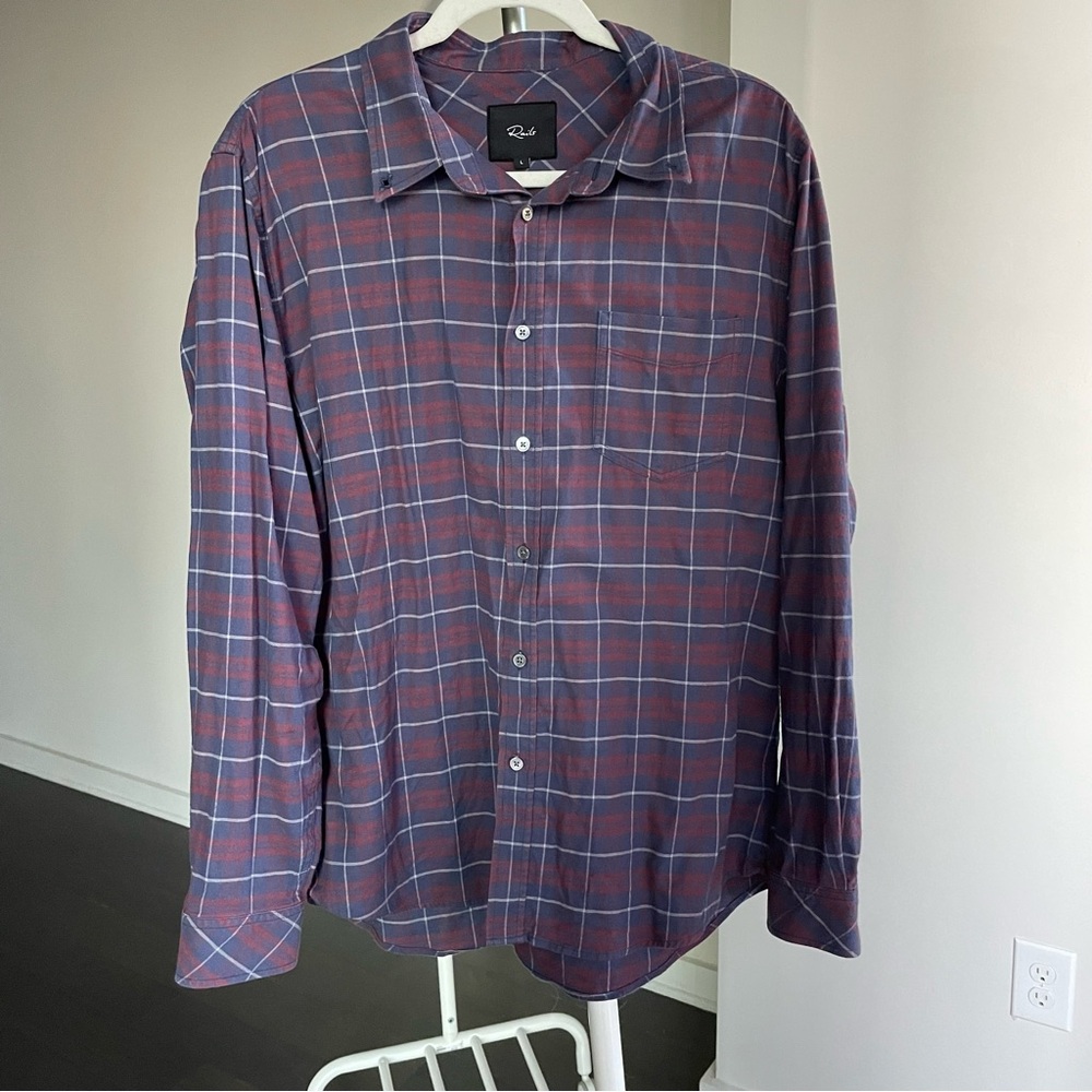 Rails - Men's Purple/Blue Plaid Shirt